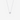 18ct White Gold Single Diamond Necklace