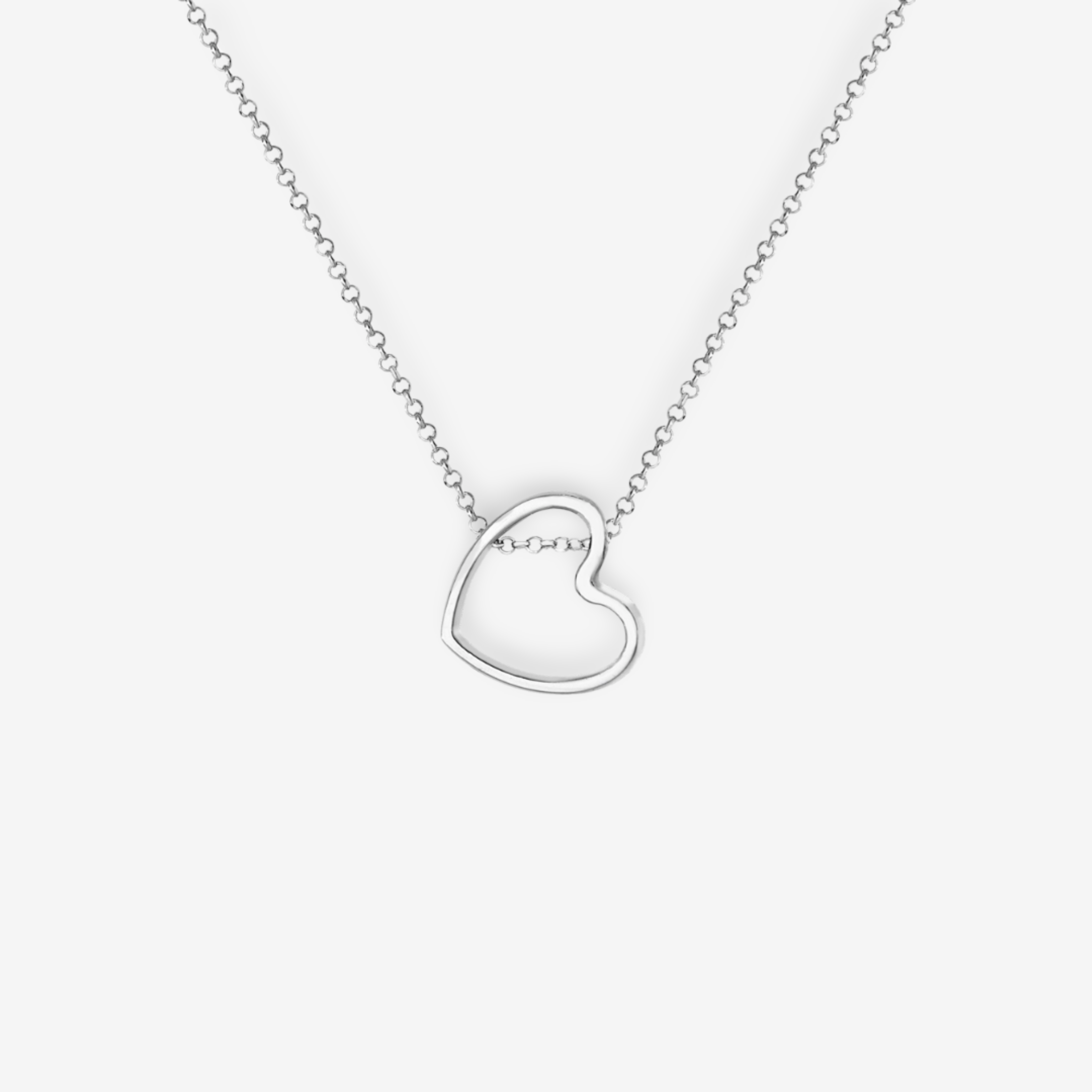 Sweetheart Silver Necklace