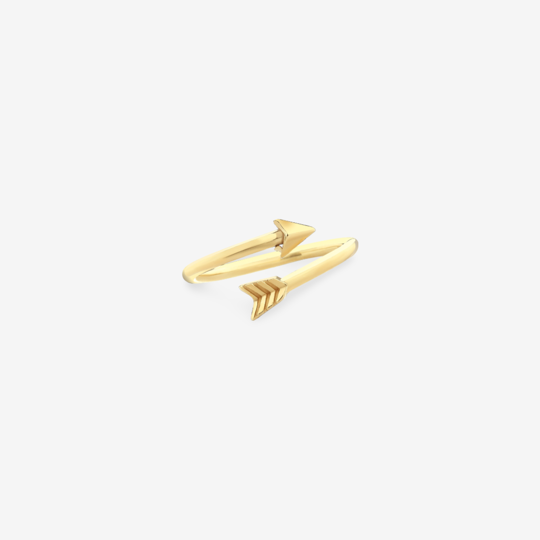 Arrow Path Gold Ring
