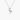 Sterling silver flamingo necklace with cubic zirconia pendant on chain – elegant gifts for her by Sapphire Jewellers Coventry.