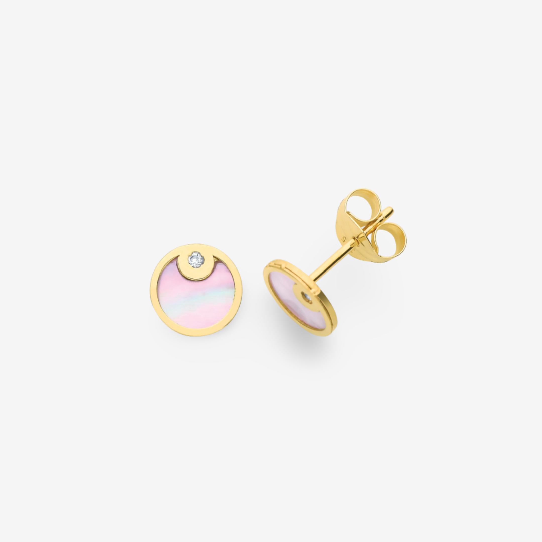 Golden Mother of Pearl Studs
