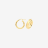 Thick 12mm 9ct yellow gold hoops